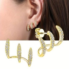 Manchette de Boucle d'oreille de Griffe pour Les Femmes, Couleur OR-neuve