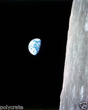Photo Nasa - Apollo 8 - Lever de Terre vu de la Lune Earthrise Moon