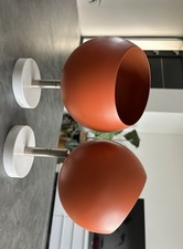 Ancienne lampe / applique RAAK Amsterdam globe orange année 1970 Vintage