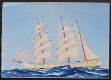 Carte postale bateau