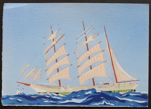 Carte postale bateau
