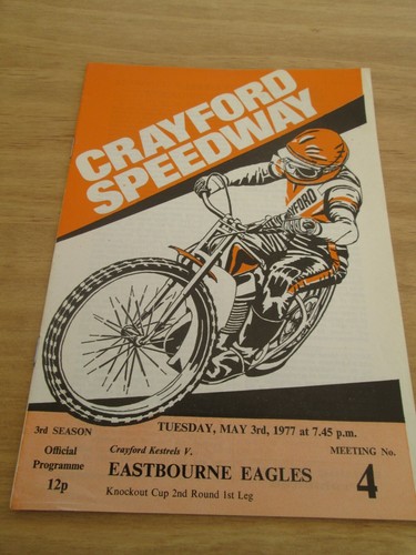 Programme speedway crayford - speedway,