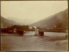 Italien, Botzen (Bolzano) Vintage citrate print. Vintage Italy. Tyrol. Italia 