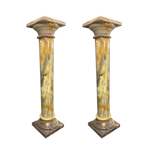 Paire colonnes jaune siena - paire,