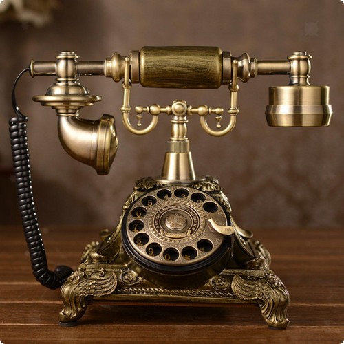 Téléphone cadran rotatif - téléphone,