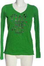 MISS CAPTAIN Top à manches longues Dames Haut T EU 34 orange clair-gris clair