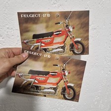 2 catalogues vélomoteur PEUGEOT  GT10  moto mobylette vélo