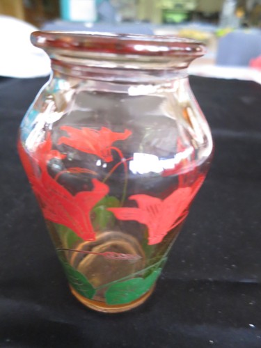Vase verre fumé - verre,