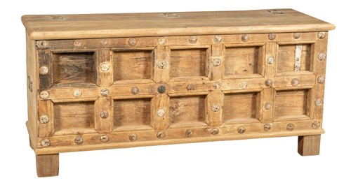 Cassapanca coffre bois teck - coffre,