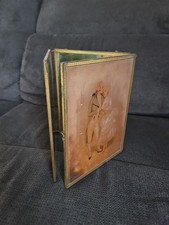 RARE MIROIR DE BARBIER TRYPTIQUE Monté Au Bronze VERS 1900 scène galante 