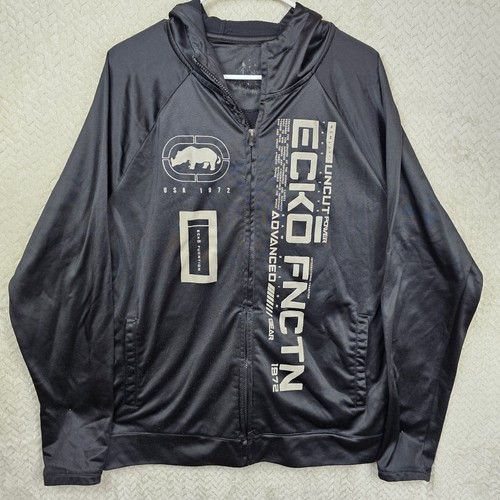 Ecko unltd fnctn black hooded - unltd,