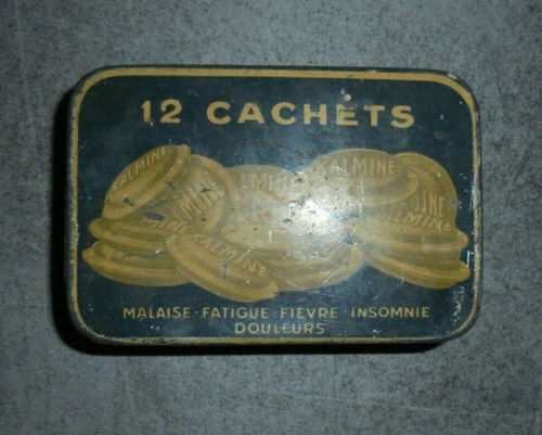 Kalmine boite ancienne tole - boite,