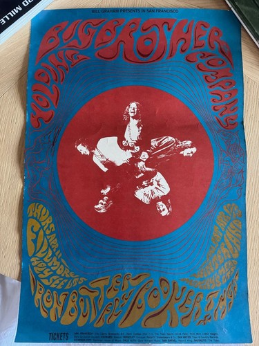 Affiche originale concert - , 1968