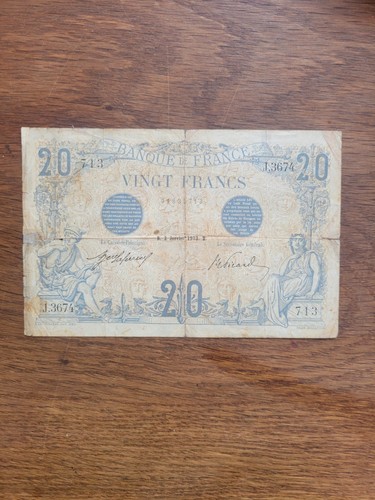 France billet ancien vingt - billet,