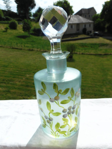 Ancien flacon cristal a - cristal,