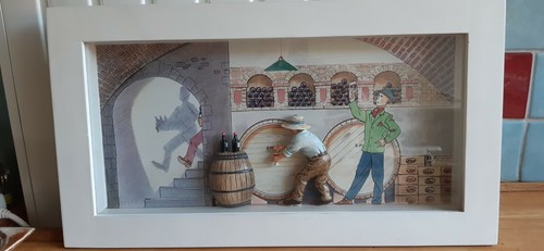 Tableau cadre vin - 3d,