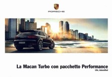 Catalogue Brochure Porsche Macan Turbo Pack Performance 09/2016 Italie / Italia