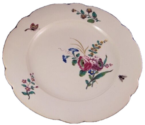 Assiette porcelaine florale - assiette,