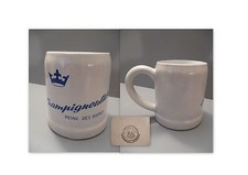 chope a biere publicitaire ancienne"champigneulles"en gres de luneviille