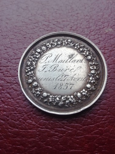 Médaille mariage argent - médaille, de