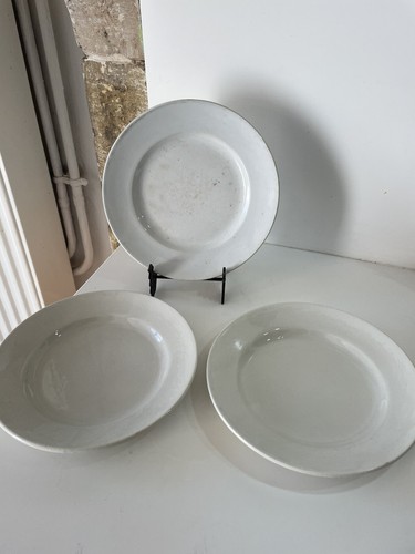 Assiettes plates anciennes - 3,
