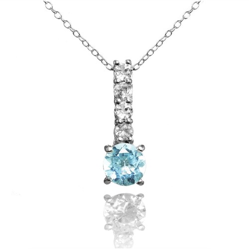 Argent sterling topaze bleu - argent,