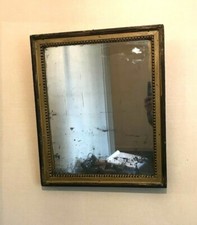 miroir Louis XVI perlée en bois doré miroir d'origine  . XIX siècle .