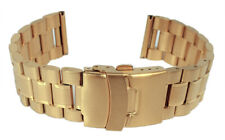 Minott Bracelet Montre Couleur or Jaune Massif Bracelet en Acier Inox >