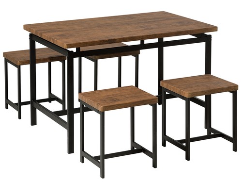 Beliani table 4 tabourets - et,