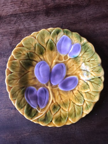Assiette dessert barbotine - a,