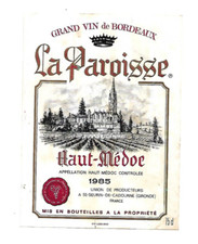 Etiquette de vin - Haut Médoc
