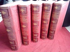 Dictionnaire encyclopédique illustré Jules Trousset fin XIXième en 5 tomes