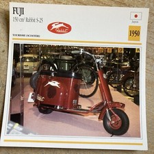 Fuji 150 cc Rabbit S25 1950 scooter carte moto collection Atlas Japon