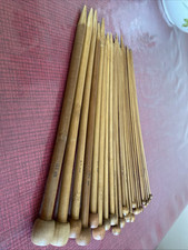 22 Aiguilles a tricoter e bambou tailles Assorties 