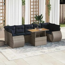 Salon de jardin 8 pcs avec
