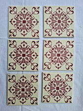 Lot 6 carreaux faïence de