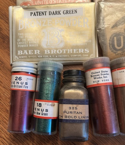 Vintage bronze powder lot - vintage,