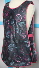 3 à 5ans TABLIER de PEINTURE – FILLE - sans manche // P P M C // fond noir    