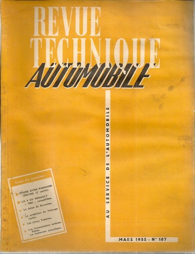 Revue technique automobile 107 - technique,