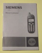 MANUEL D'UTILISATION TELEPHONE PORTABLE SIEMENS A 36 TBE