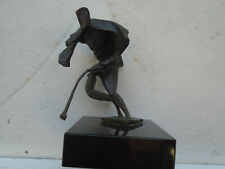 sculpture bronze le hockeur cire perdue signé Bargallo