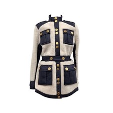 Balmain Veste en mouton avec