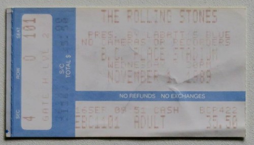 Billet concert ticket stub - , the