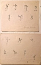 Lot de 6 dessins originaux