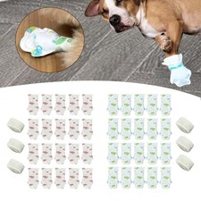 Lot de 20 chaussons pour chiens, protège-pattes, pour promenades en