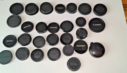 Lot cache objectif canon - ,