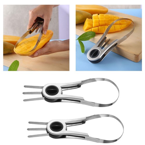 Fruit splitter corer - corer, dicer