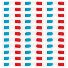 Lot de 60 lunettes 3D anaglyphes universelles en papier pour cinéma
