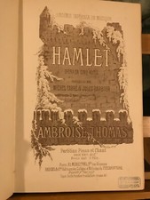 Ambroise Thomas partition chant piano reliée opéra Hamlet éditions Heugel