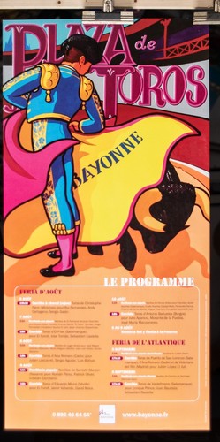 Affiche originale corrida des - "corrida,